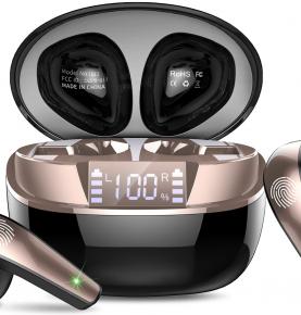 BESNOOW Wireless Earbuds Bluetooth 5.3 Headphones with HD Mic HiFi Stereo Sound